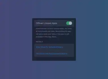 offload unused apps on iphone