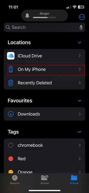 HEIC to jpg via files app