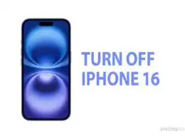 Turn off iPhone 16