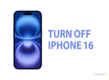 Turn off iPhone 16