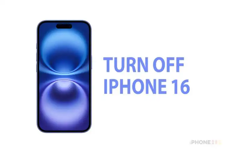 Turn off iPhone 16