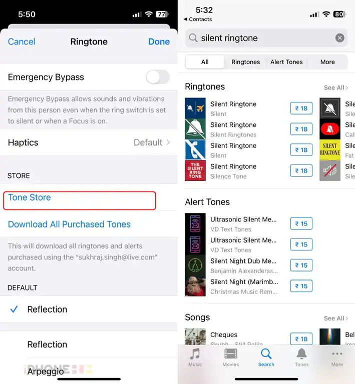 Silence-Calls-from-a-Person-tone-store Tone Store